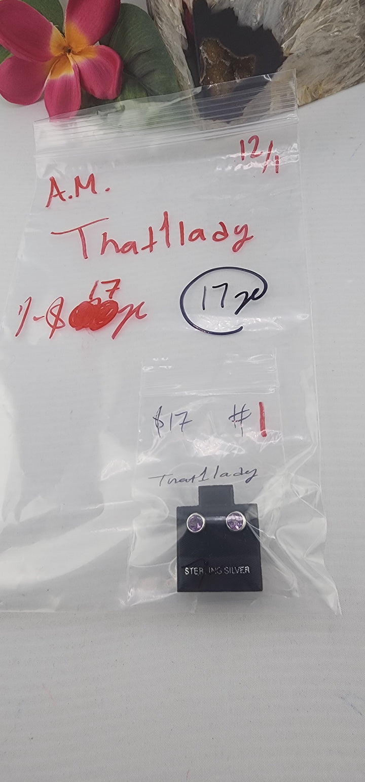 AM SHOW 48HR RESERVED FOR: That1Lady - 12/1/2025 FL tiktok Live Show - 1 Sterling Silver Items