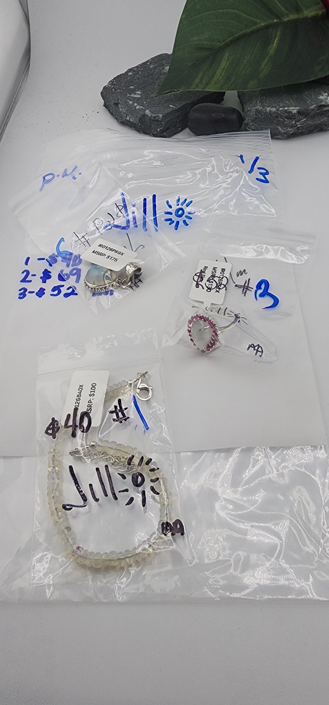 PM SHOW 48HR - RESERVED FOR: Jill🔆 - 1/3/2026 tiktok Live Show - 3 Sterling Silver Items
