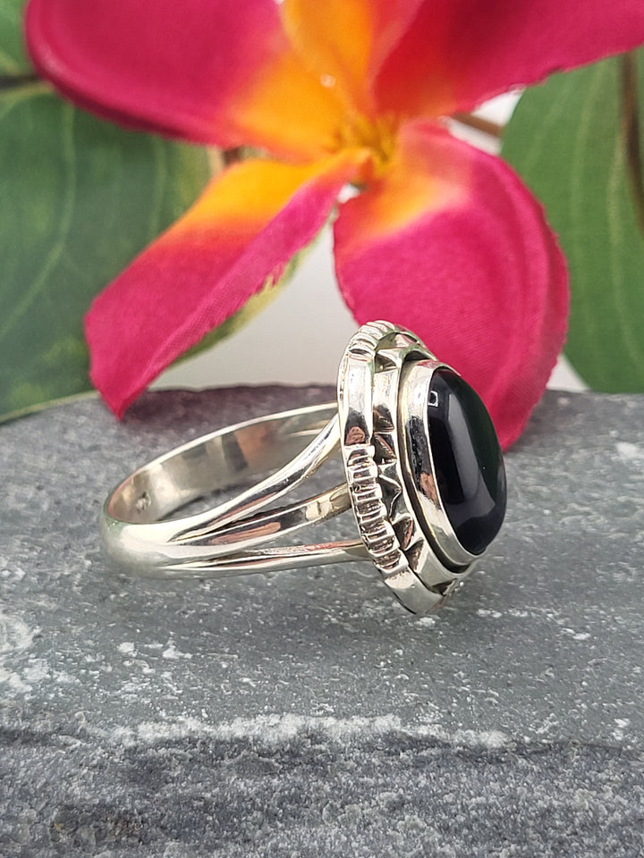 Black Onyx Ring Size 11