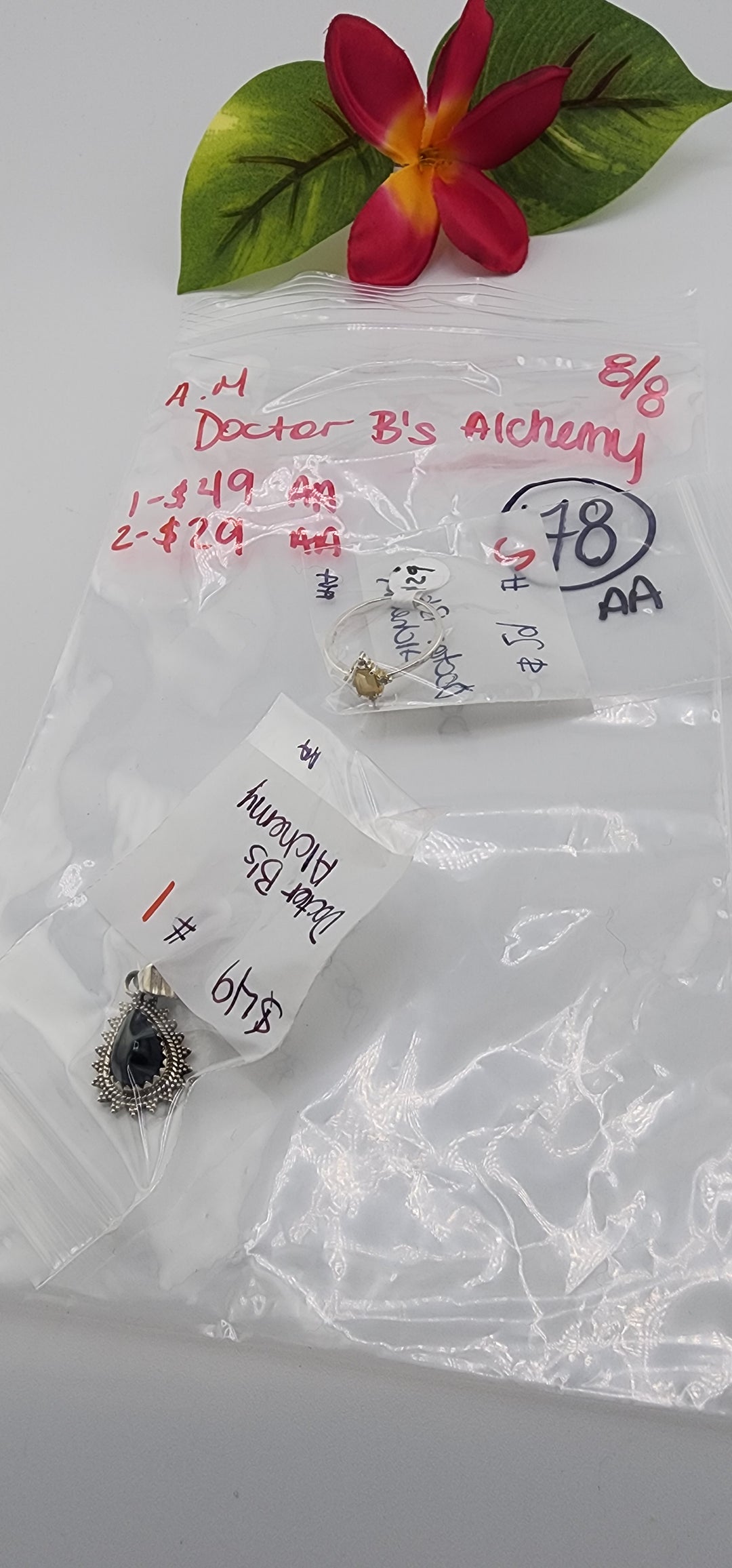 AM SHOW 48HR - RESERVED FOR: Doctor B's Alchemy, LLC - 8/8/2025 FL tiktok Live Show - 2 Sterling Silver Items