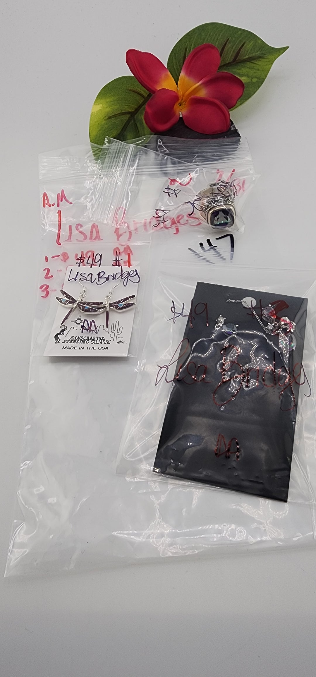 AM SHOW 48HR - RESERVED FOR: Lisa Bridges - 7/31/2025 FL tiktok Live Show - 3 Sterling Silver Items