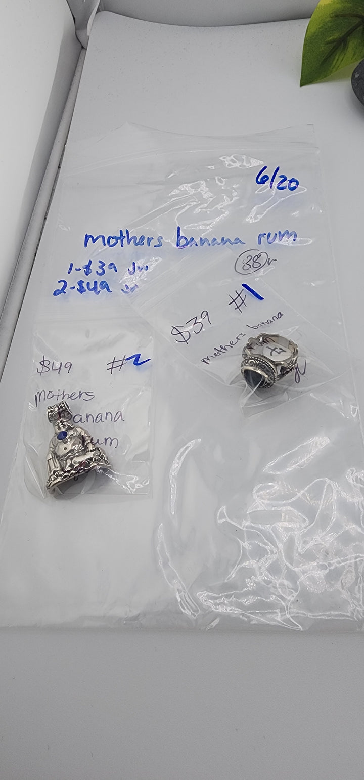 48HR - RESERVED FOR:  mothers banana rum- 6/20/2025 FL tiktok Live Show -2  Sterling Silver Items