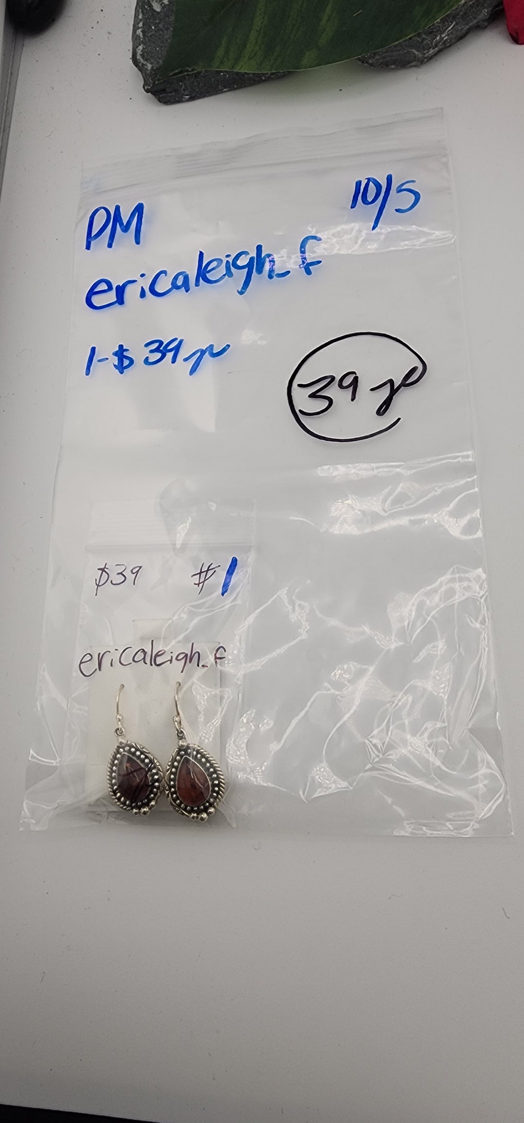 PM SHOW 48HR - RESERVED FOR: ericaleigh_f - 10/5/2025 FL tiktok Live Show - 1 Sterling Silver Items