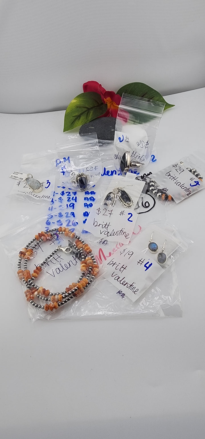 PM SHOW 48HR - RESERVED FOR: britt valentine  - 8/12/2025 FL tiktok Live Show - 7 Sterling Silver Items