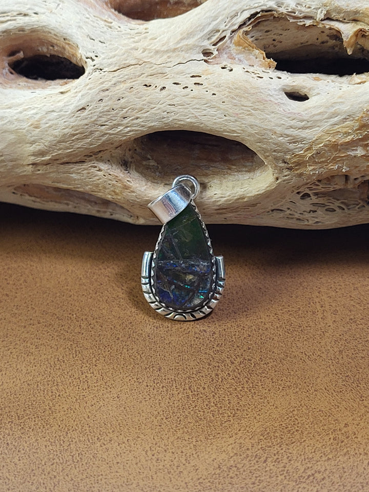Natural Amolite Pendant 925 Sterling Silver