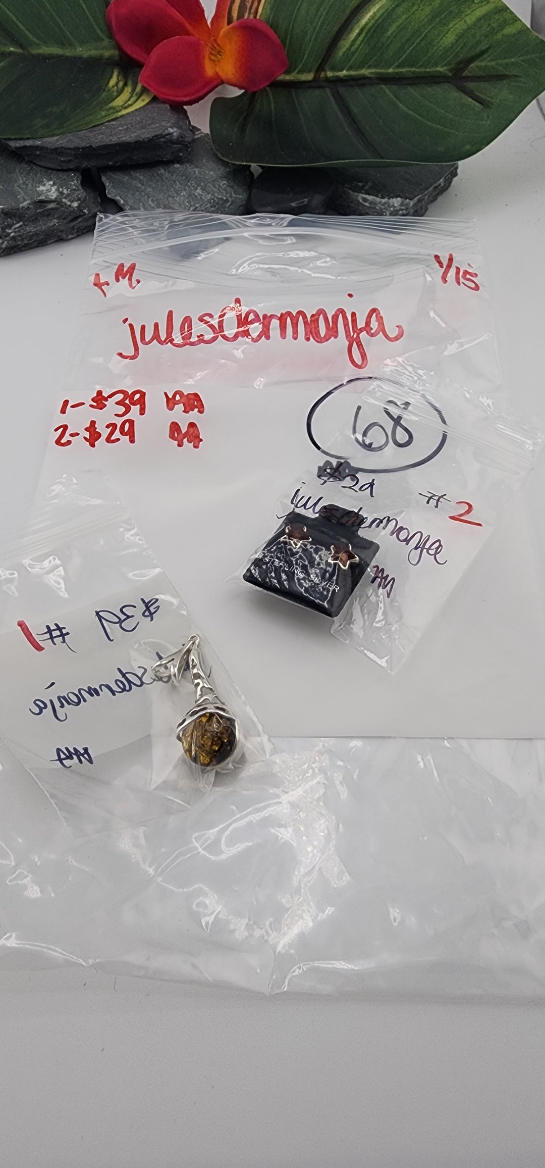 Custom sterling silver items - AM SHOW RESERVED FOR: julesdermonja - 1/15/2026 FL tiktok Live Show - 2 Sterling Silver Items