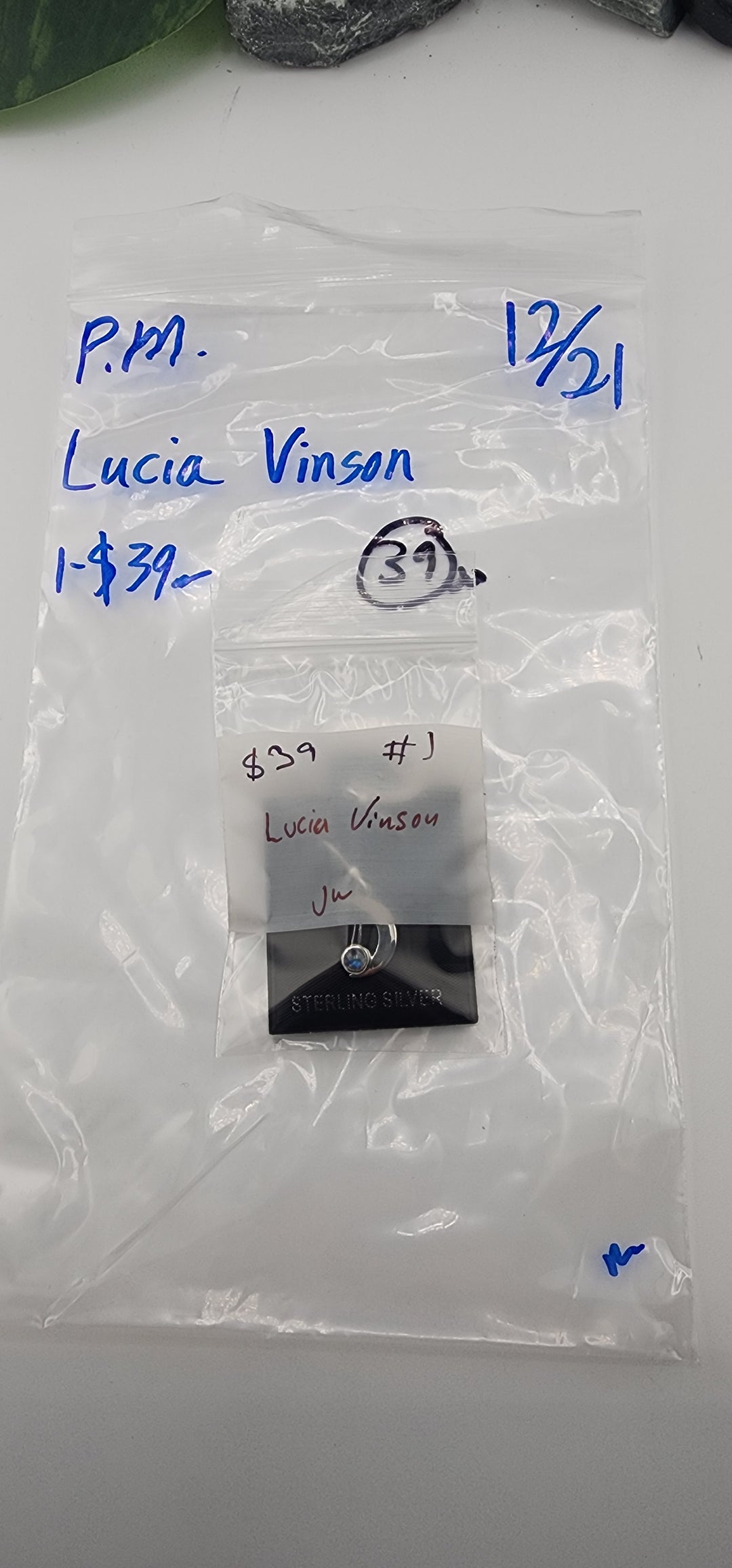PM SHOW 48HR - RESERVED FOR: Lucia Vinson - 12/21/2025 tiktok Live Show - 1 Sterling Silver Items