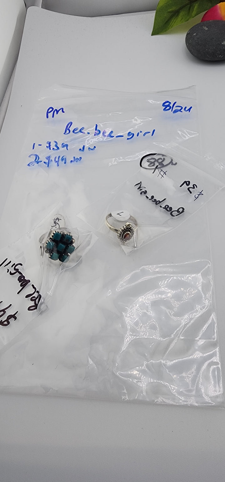 PM SHOW 48HR - RESERVED FOR:  Bee_bee_girl- 8/24/2025 FL tiktok Live Show - 2 Sterling Silver Items