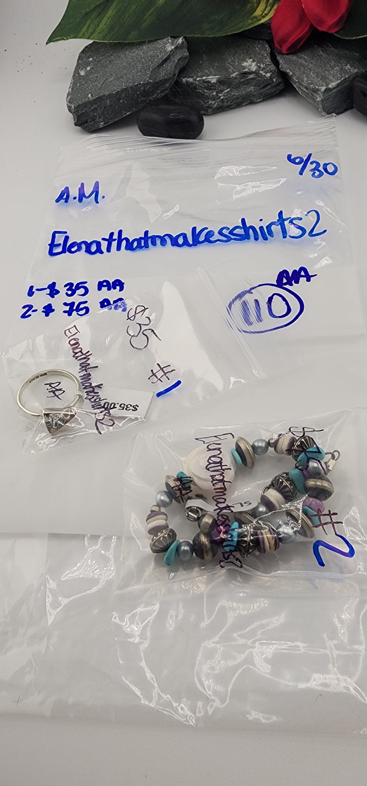 RESERVED FOR: Elenathatmakesshirts2 - 6/30/2025 tiktok A.M Live Show - 2 Sterling Silver Items