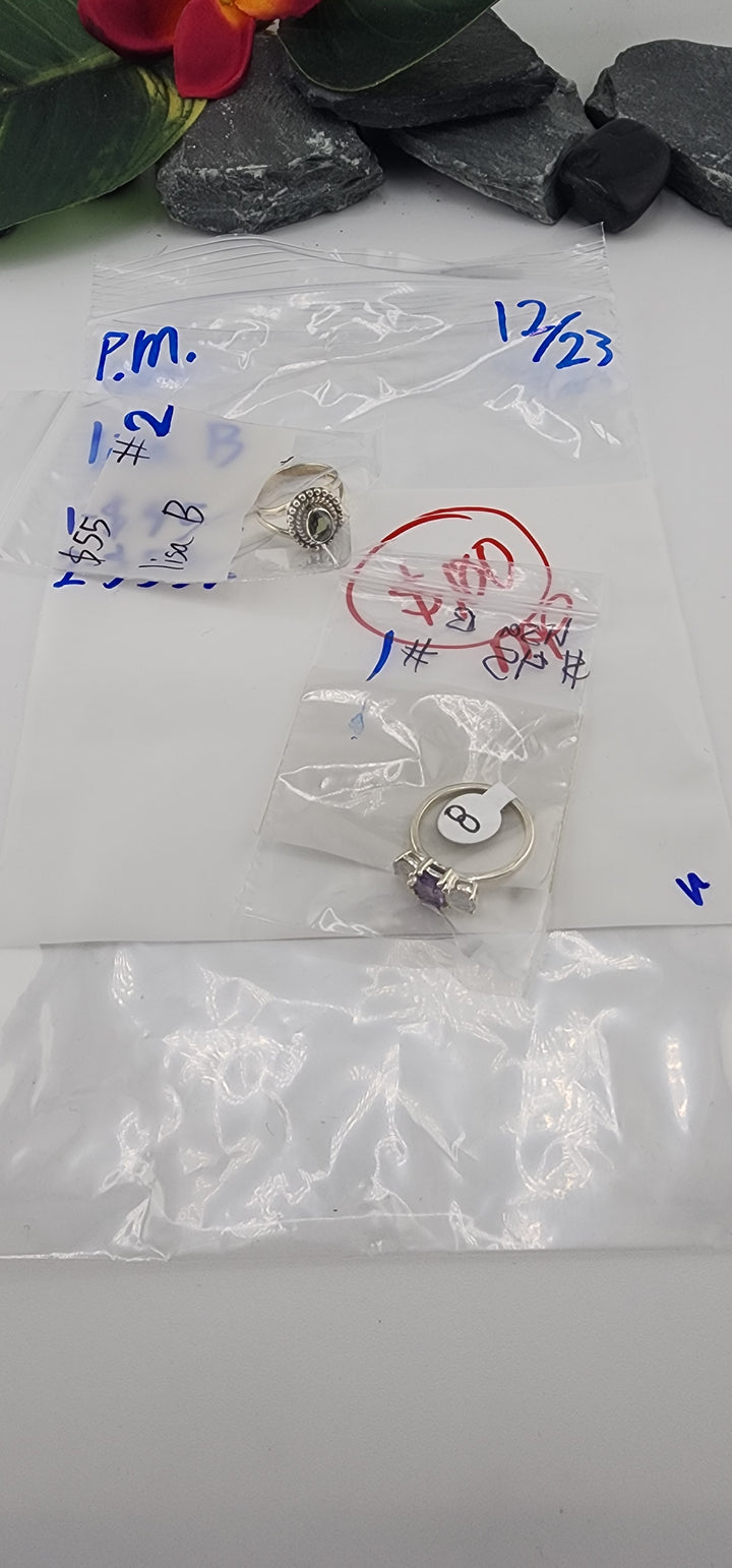 PM SHOW 48HR - RESERVED FOR: lisa B - 12/23/2025 tiktok Live Show - 2 Sterling Silver Items