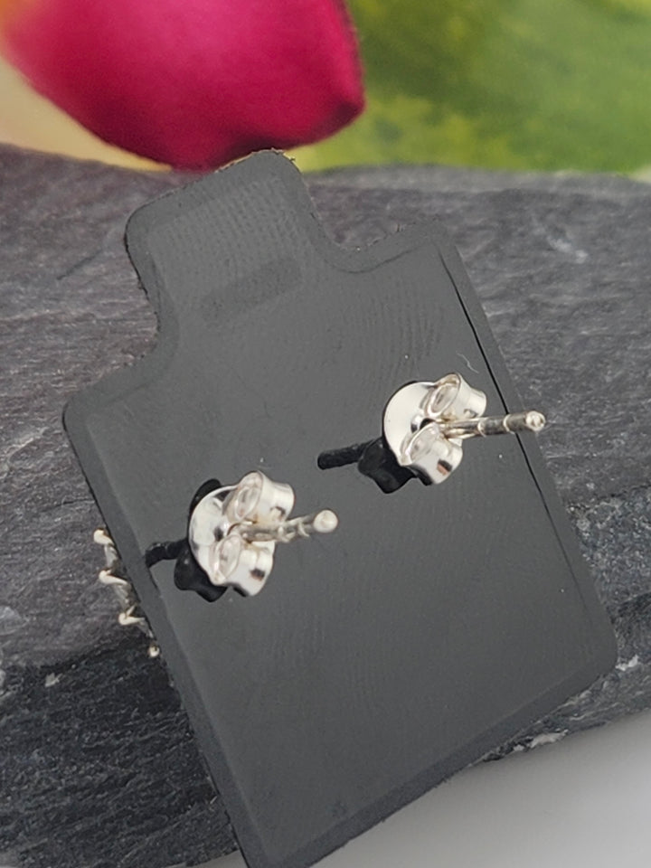 Orange Spiny Oyster Teardrop Stud Earrings