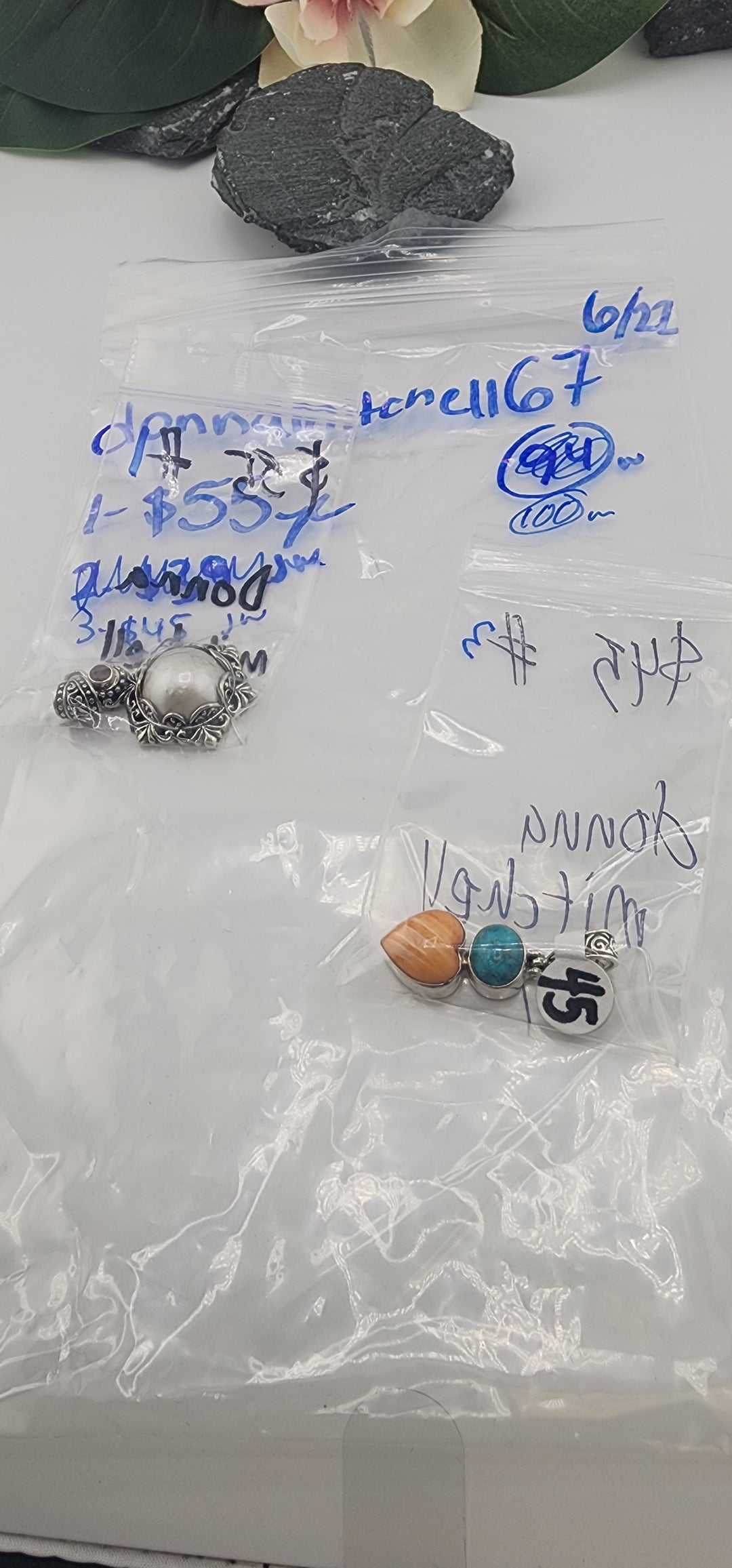 RESERVED FOR: donnamitchell67 - 6/22/2025 tiktok Reservation Live Show -2 Sterling Silver Items