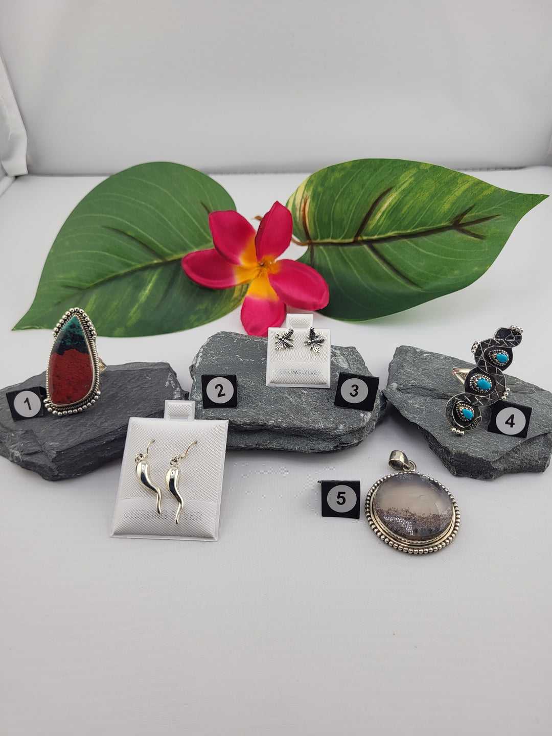 RESERVED FOR: GLOW  - 2/16/2025 Show - 5 Sterling Silver Items