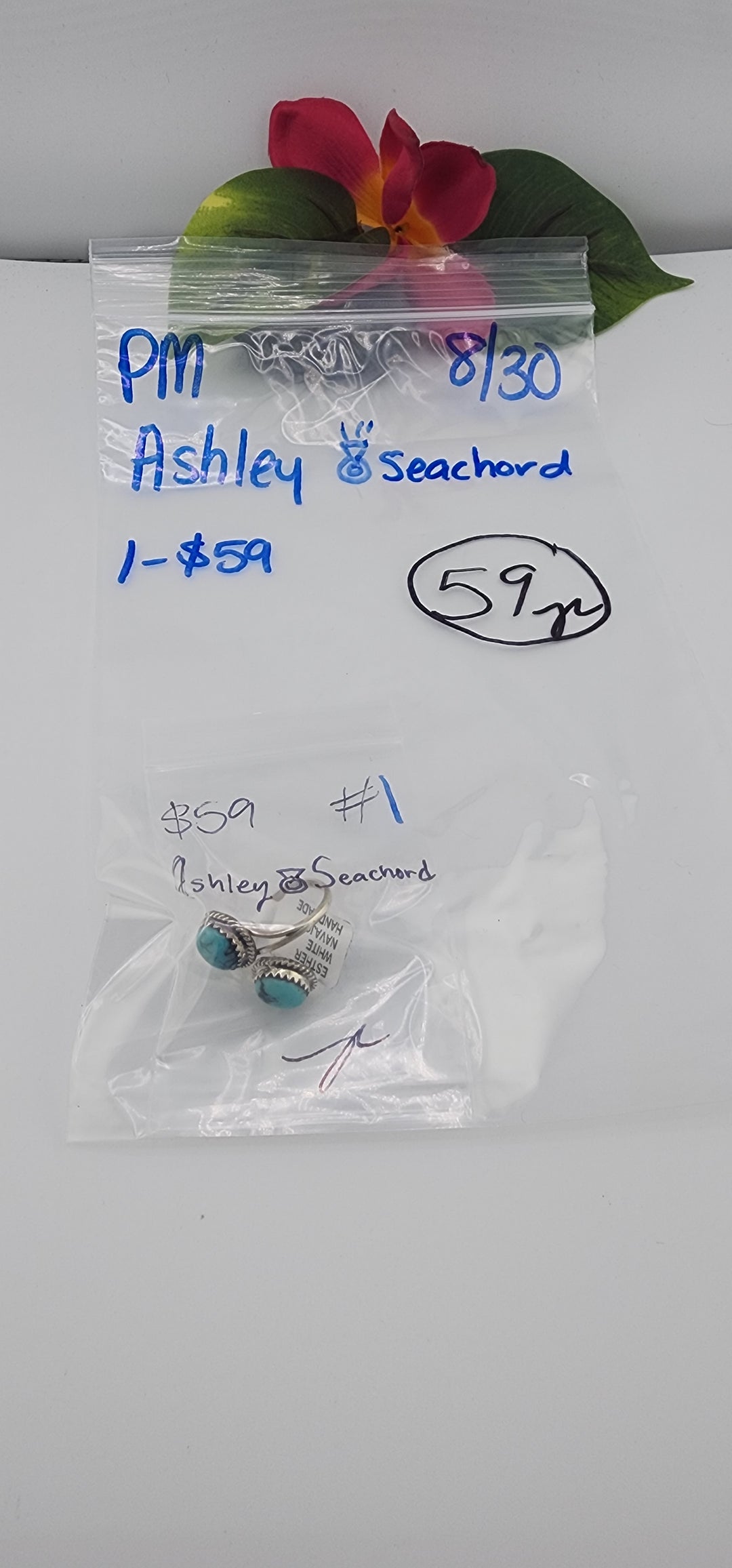 PM SHOW 48HR - RESERVED FOR: Ashley💍Seachord - 8/30/2025 FL tiktok Live Show - 1 Sterling Silver Items