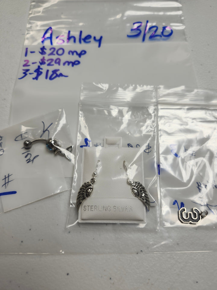RESERVED FOR: Ashley  - 3/20/2025 Live Show - 2 Sterling Silver Items