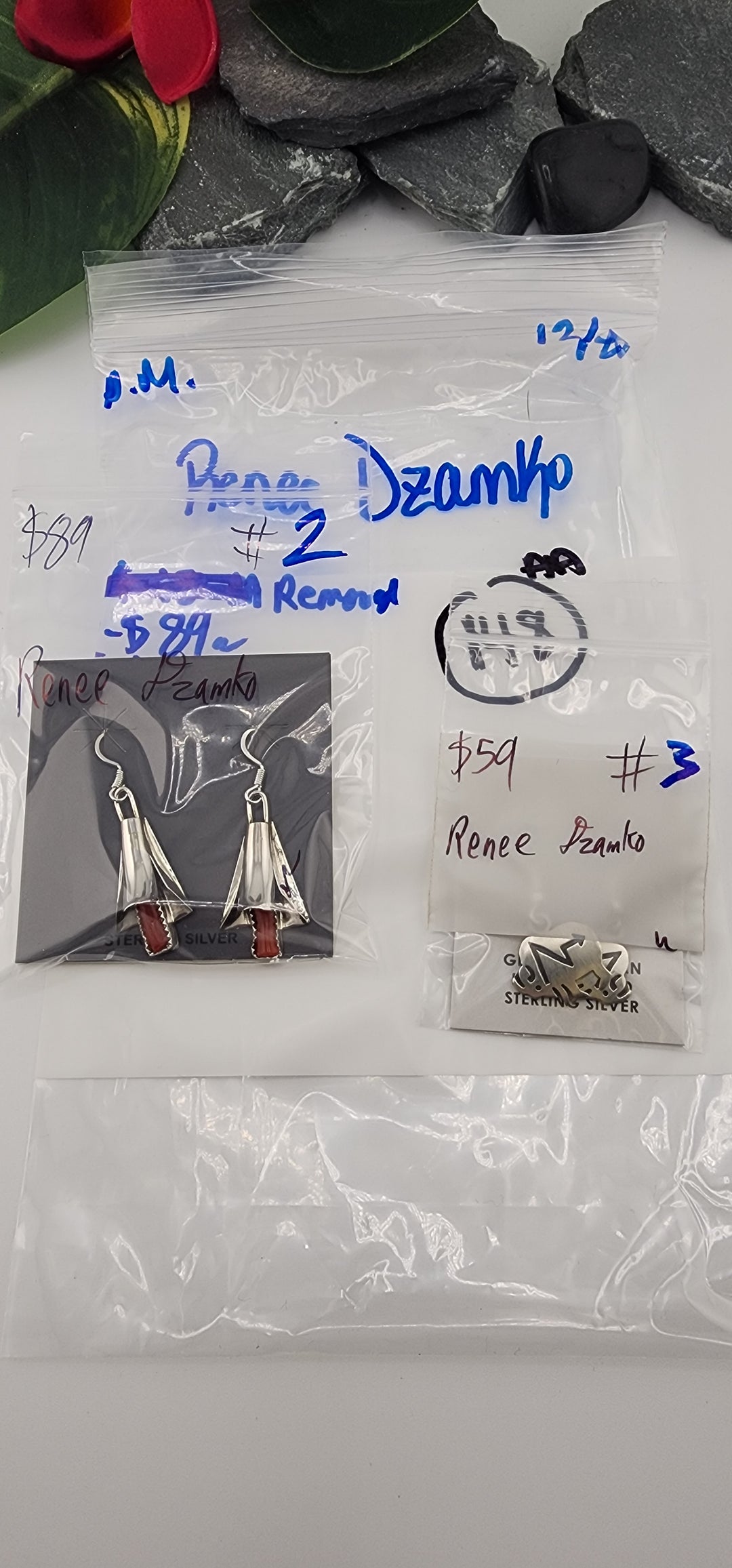 PM SHOW 48HR - RESERVED FOR: Renee Dzamko - 12/20/2025 tiktok Live Show - 2 Sterling Silver Items