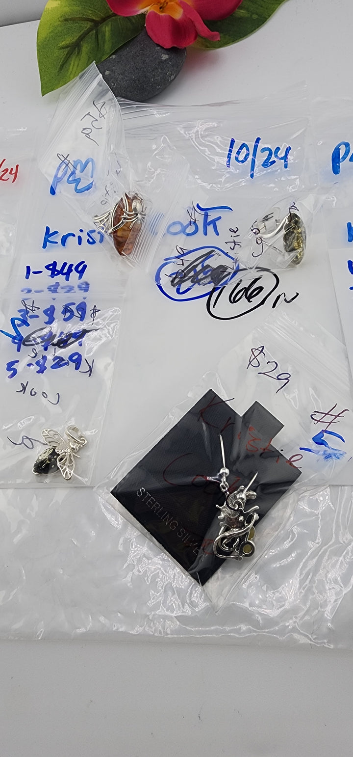 PM SHOW 48HR - RESERVED FOR: Kristie Cook - 10/24/2025 FL tiktok Live Show - 4 Sterling Silver Items