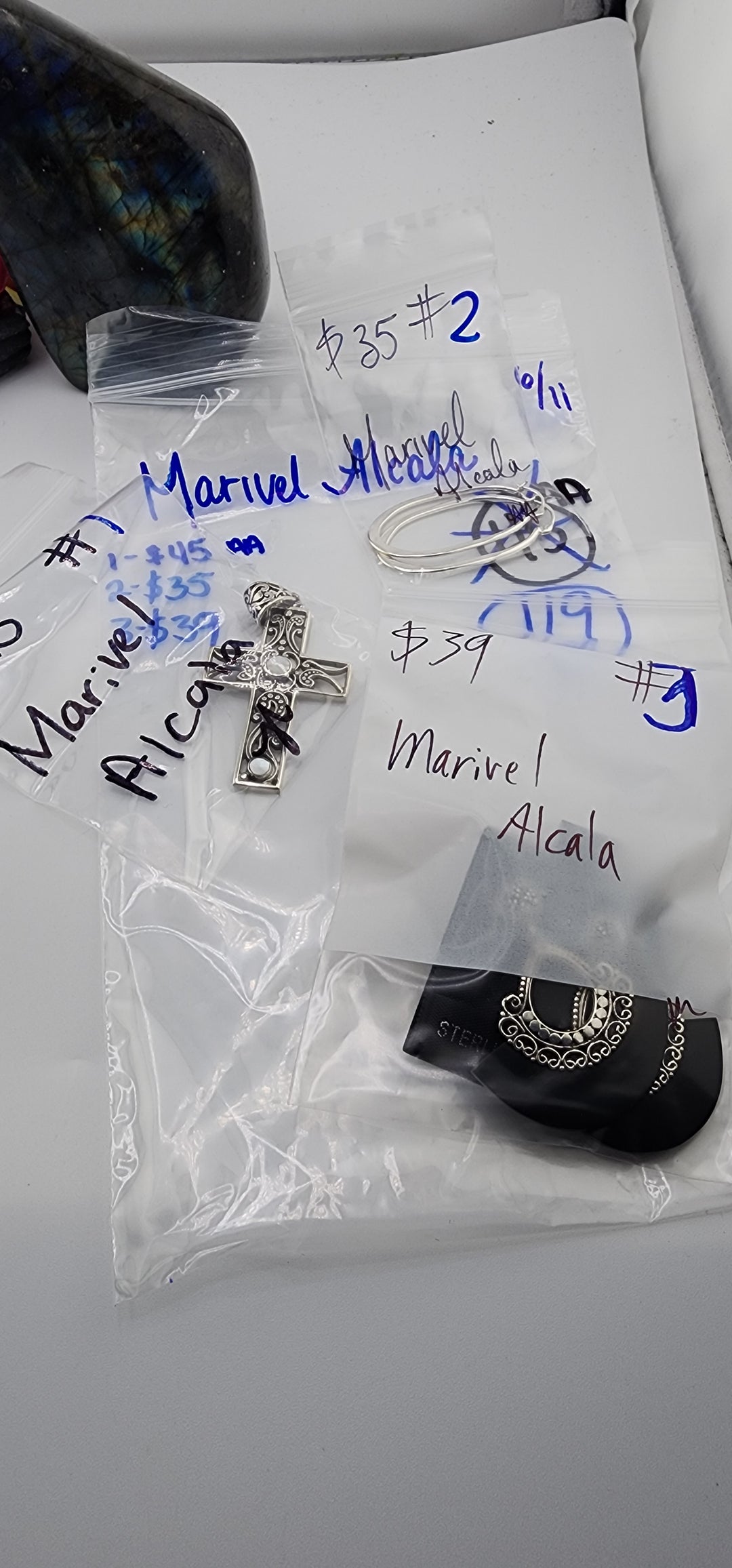 RESERVED FOR: Marivel Alcala - 6/11/2025 tiktok Reservation Live Show - 3 Sterling Silver Items