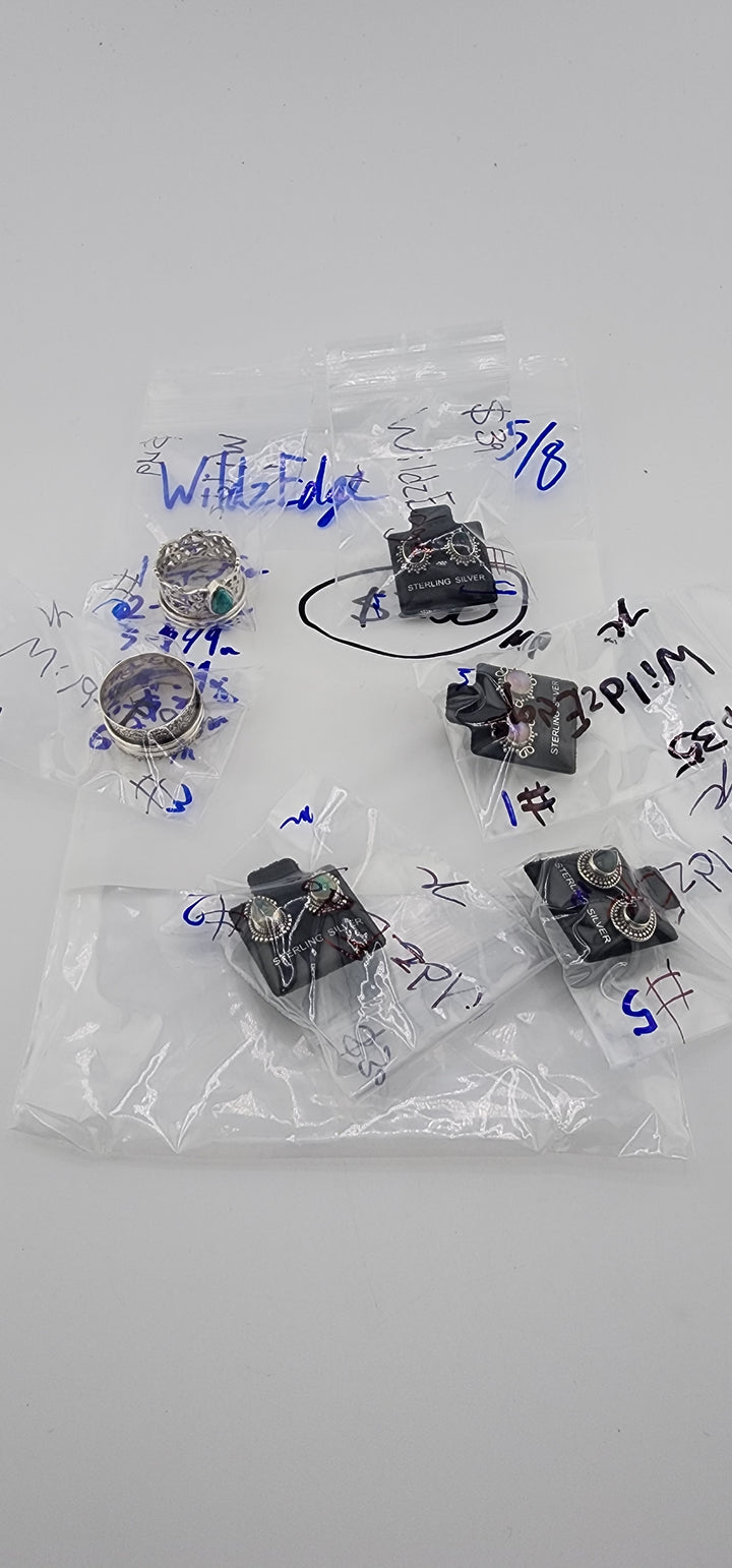 RESERVED FOR: WildzEdge - 5/8/2025 tiktok Live Show - 6 Sterling Silver Items