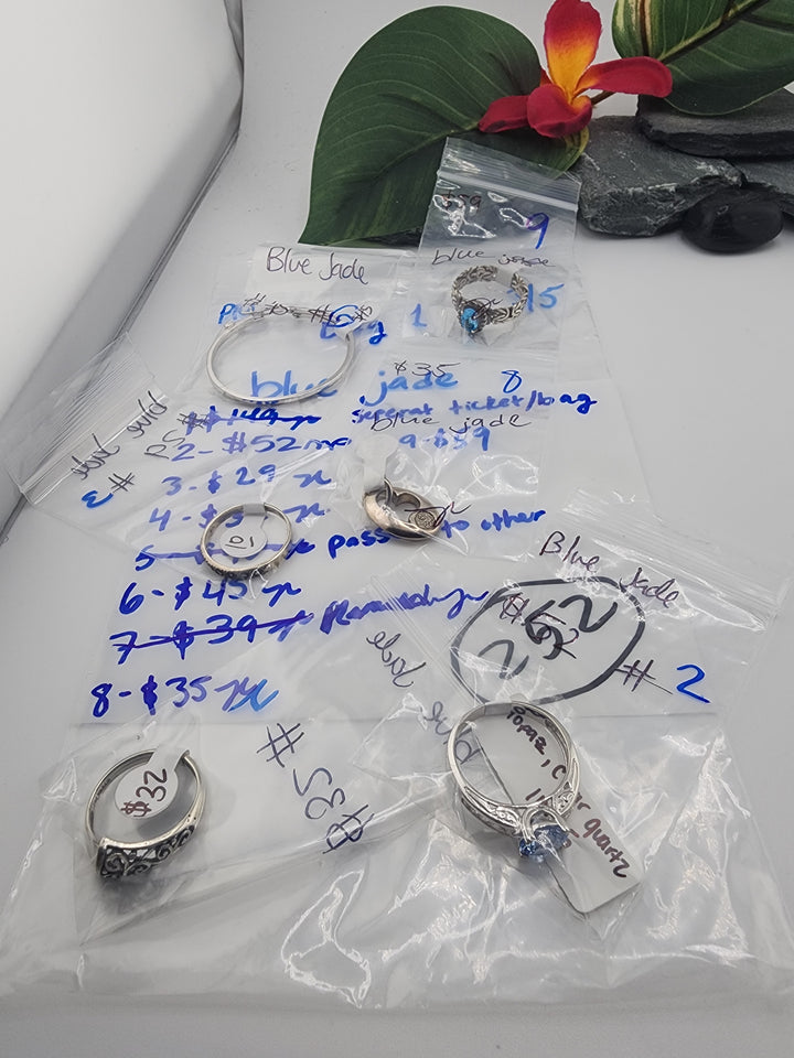 blue jade BAG 1 - 3/5/26 - 6 925 Sterling Silver Items