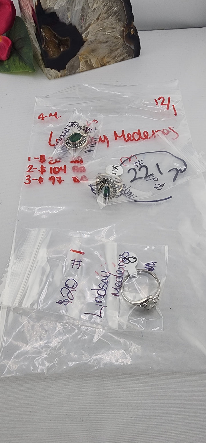 AM SHOW 48HR RESERVED FOR: Lindsay Medeiros - 12/1/2025 FL tiktok Live Show - 3 Sterling Silver Items