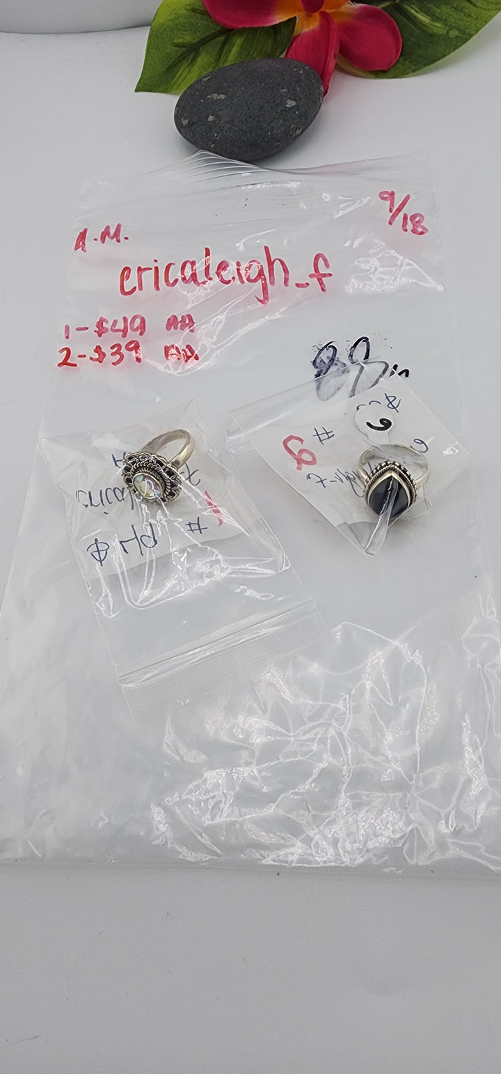 AM SHOW 48HR - RESERVED FOR: ericaleigh_f - 9/18/2025 FL tiktok Live Show - 2 Sterling Silver Items