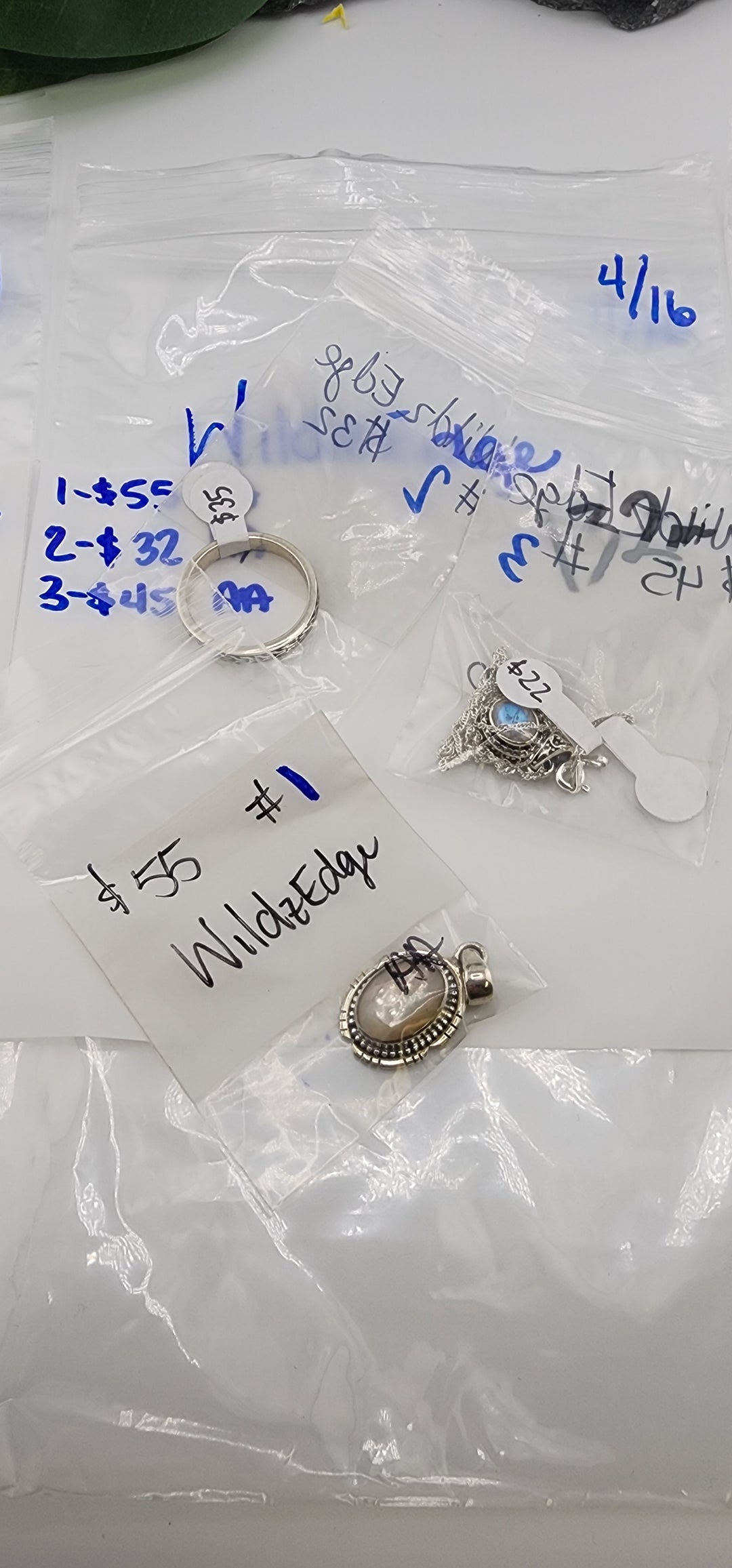 RESERVED FOR: WildzEdge - 4/16/2025 tiktok Live Show - 3 Sterling Silver Items