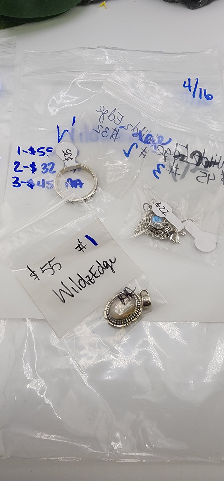 RESERVED FOR: WildzEdge - 4/16/2025 tiktok Live Show - 3 Sterling Silver Items