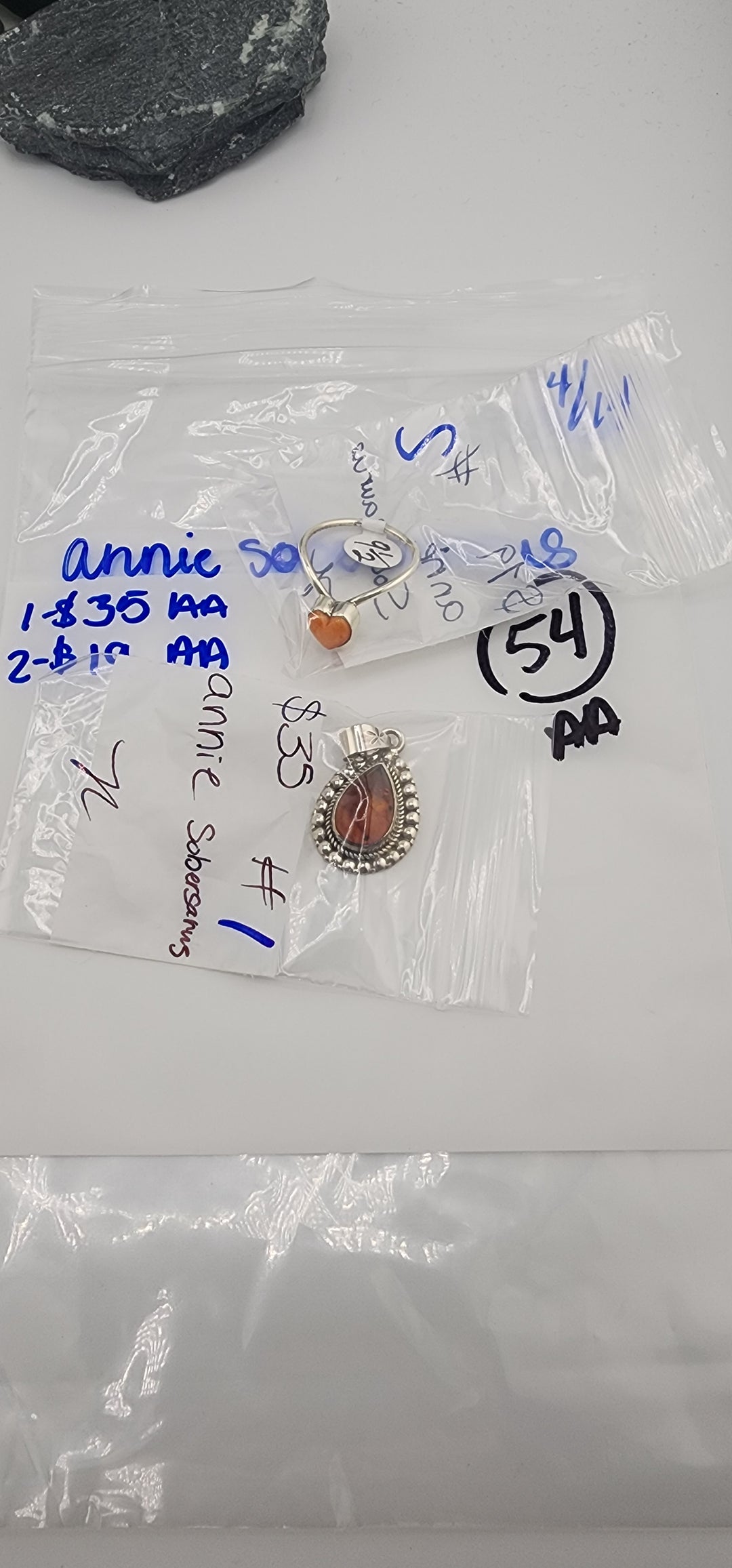RESERVED FOR:  annie sobersaurus - 4/14/2025 tiktok Live Show - 2 Sterling Silver Items