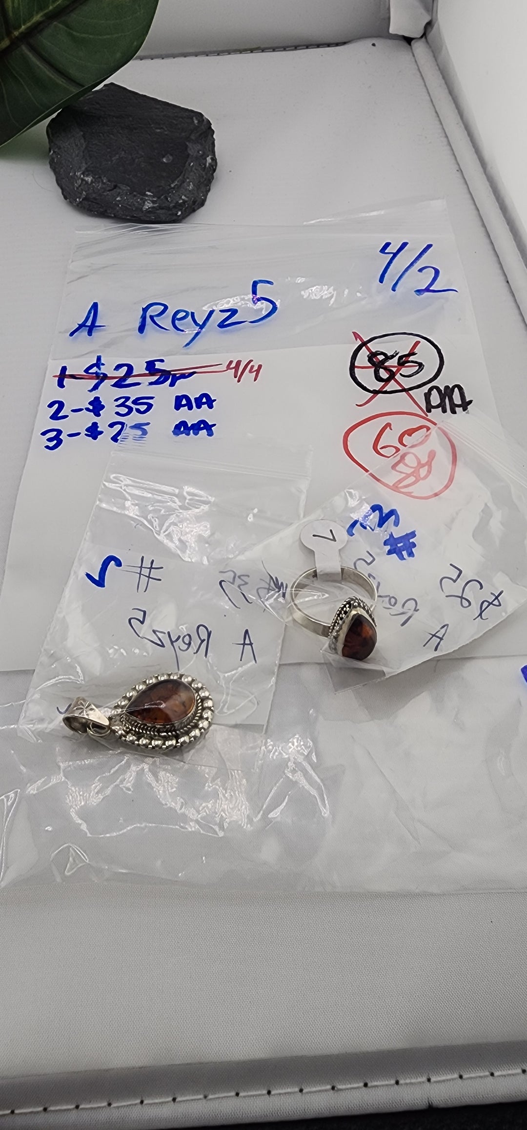 RESERVED FOR: A Reyz5 - 4/2/2025 Tiktok Live Show - 2 Sterling Silver Items