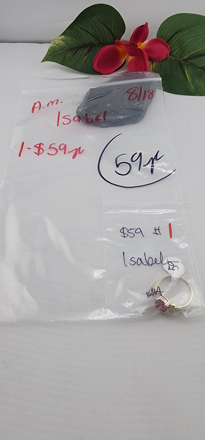 AM SHOW 48HR - RESERVED FOR: Isabel - 8/18/2025 FL tiktok Live Show - 1 Sterling Silver Items