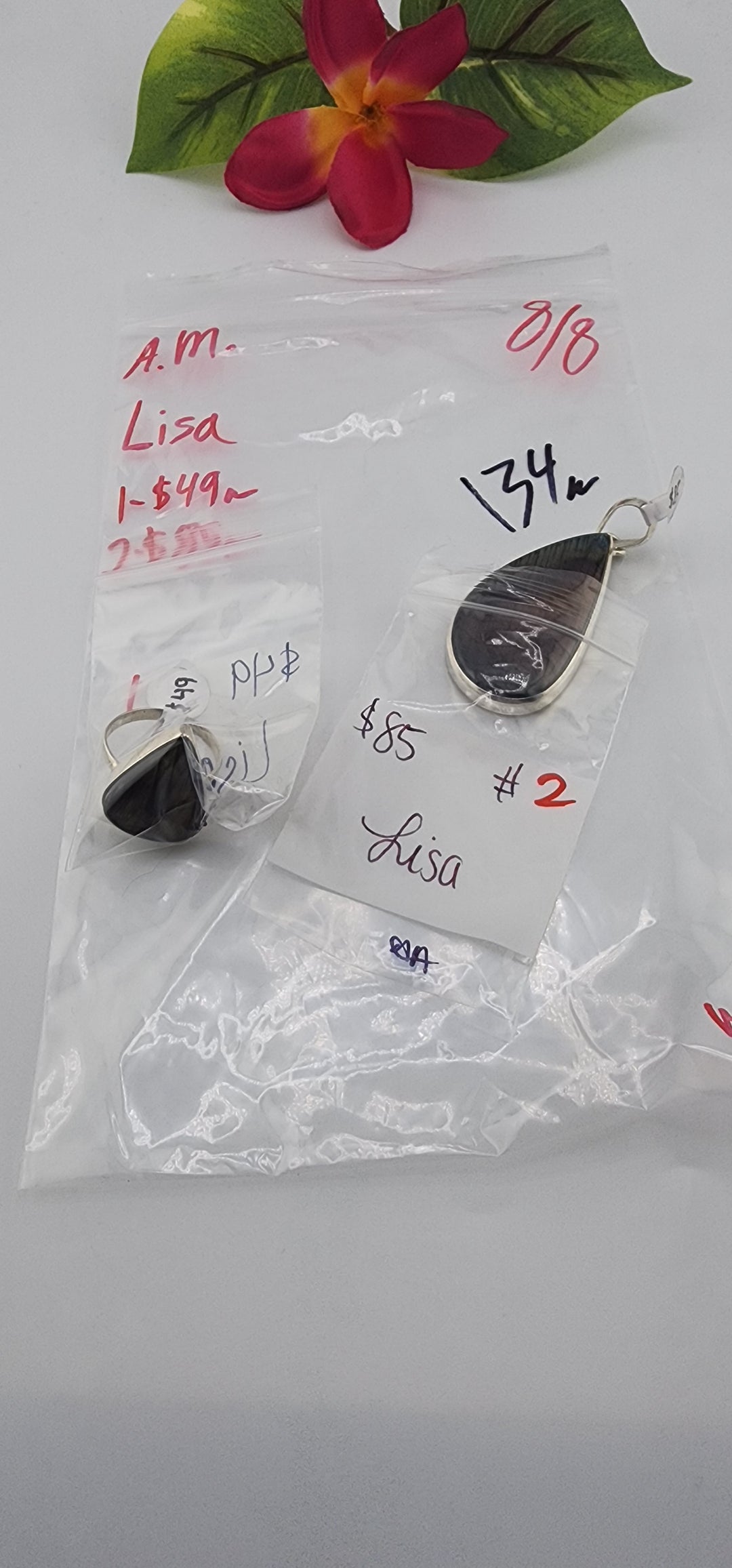 AM SHOW 48HR - RESERVED FOR: Lisa - 8/8/2025 FL tiktok Live Show - 2 Sterling Silver Items