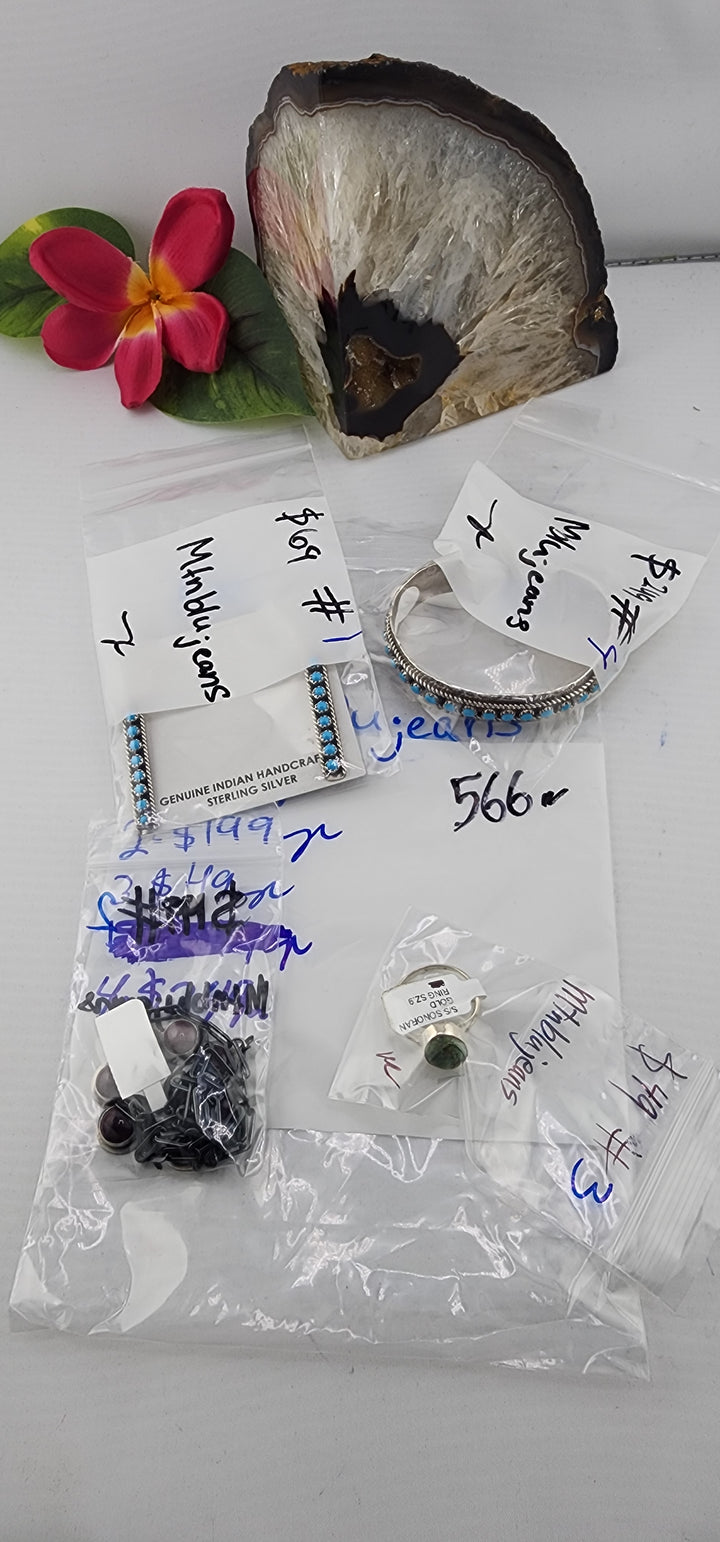 PM SHOW 48HR - RESERVED FOR: Mtnblujeans - 12/7/2025 tiktok Live Show - 4 Sterling Silver Items