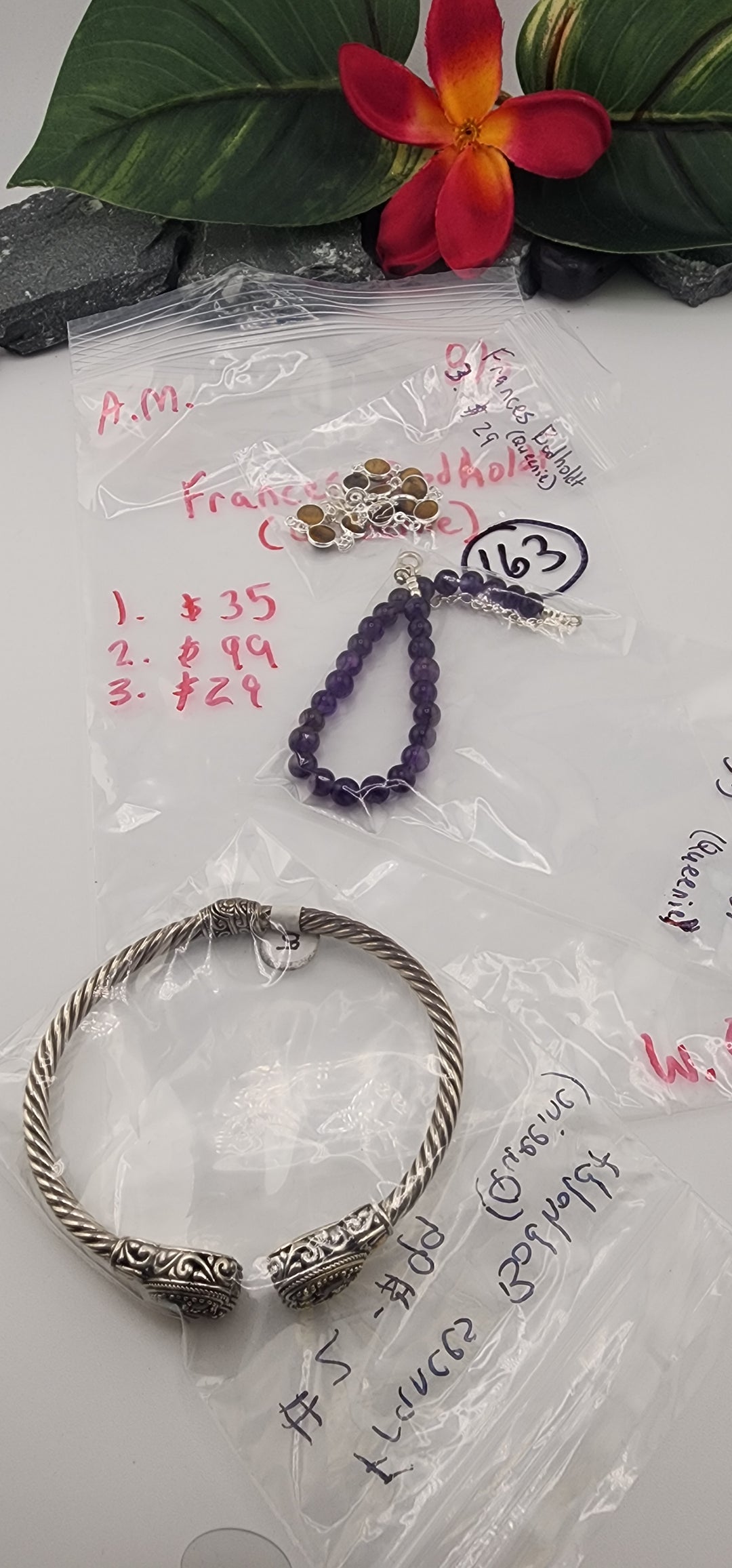 AM SHOW 48HR - RESERVED FOR: Frances Bodholdt (Queenie)  - 8/5/2025 FL tiktok Live Show - 3 Sterling Silver Item