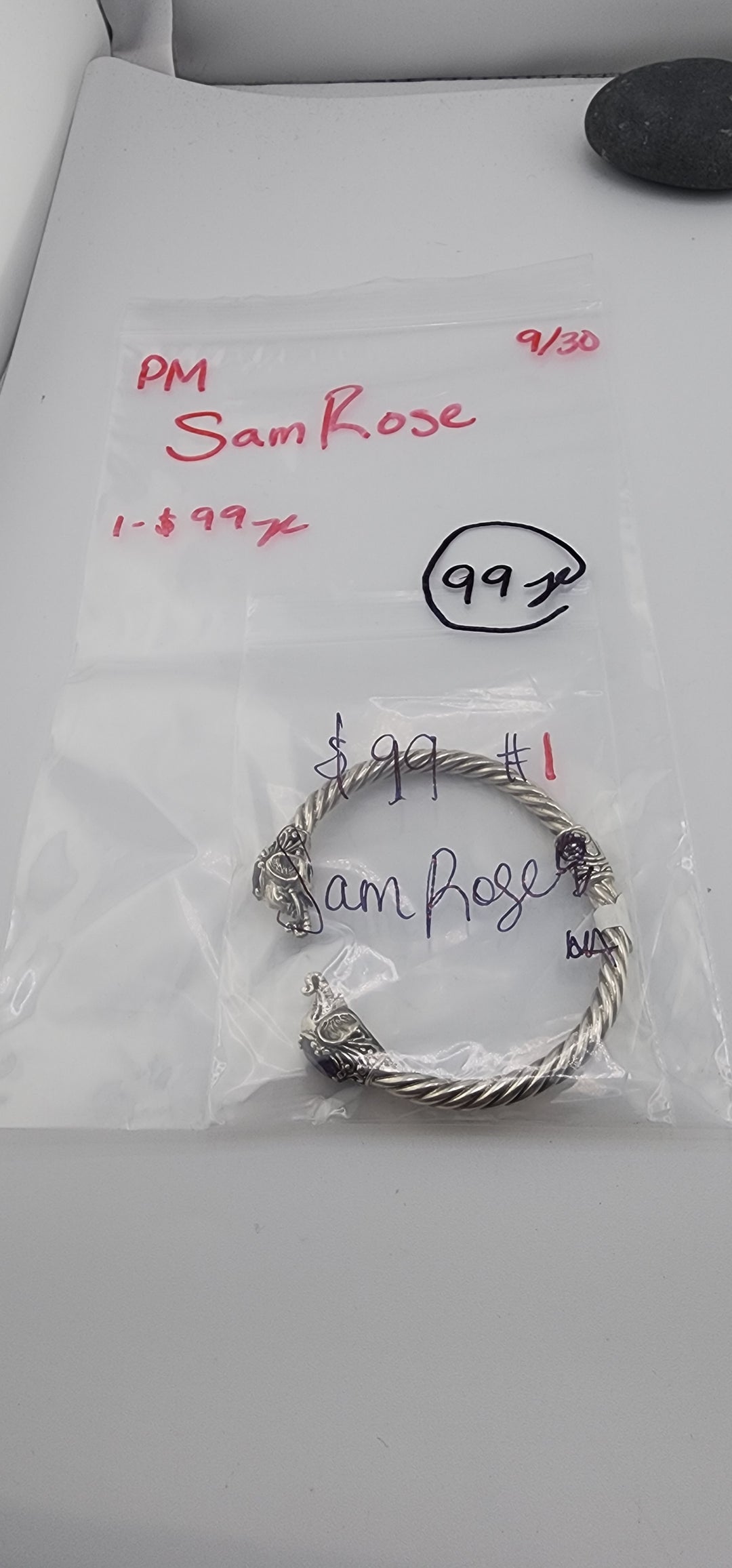 AM SHOW 48HR RESERVED FOR: SamRose - 9/30/2025 FL tiktok Live Show - 1 Sterling Silver Items