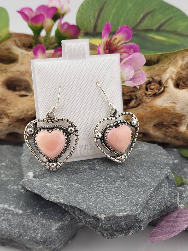 Queen Conch Heart Dangles