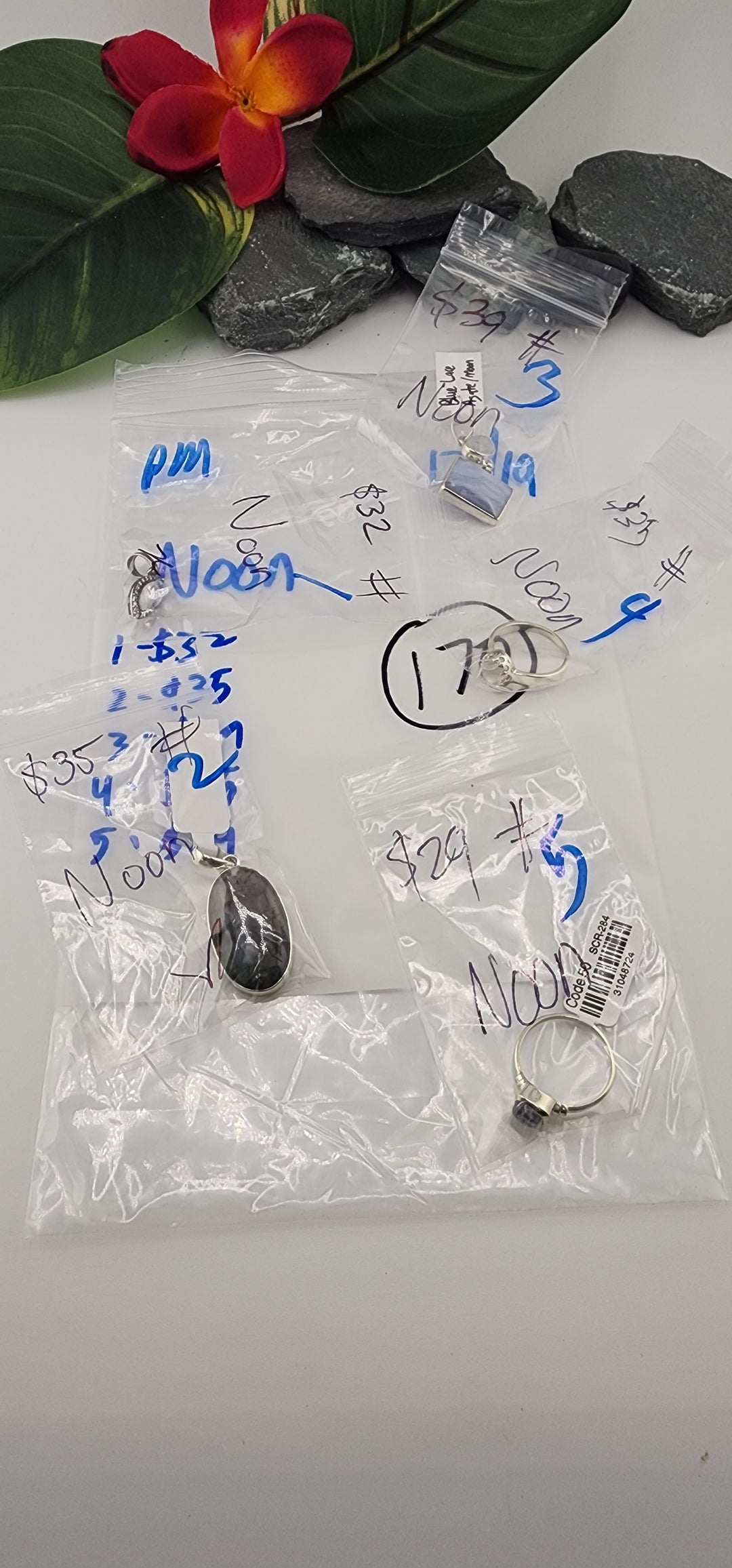 PM SHOW 48HR - RESERVED FOR: Noon - 12/19/2025 tiktok Live Show - 5 Sterling Silver Items