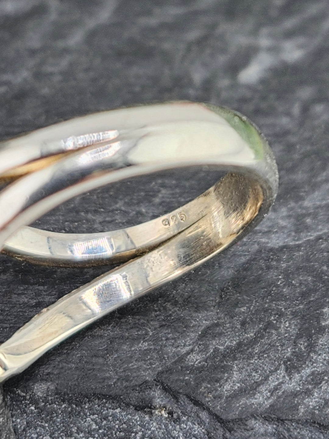 Austrailian Opal Doublet and 925 Sterling Silver Ring - Size 7.25