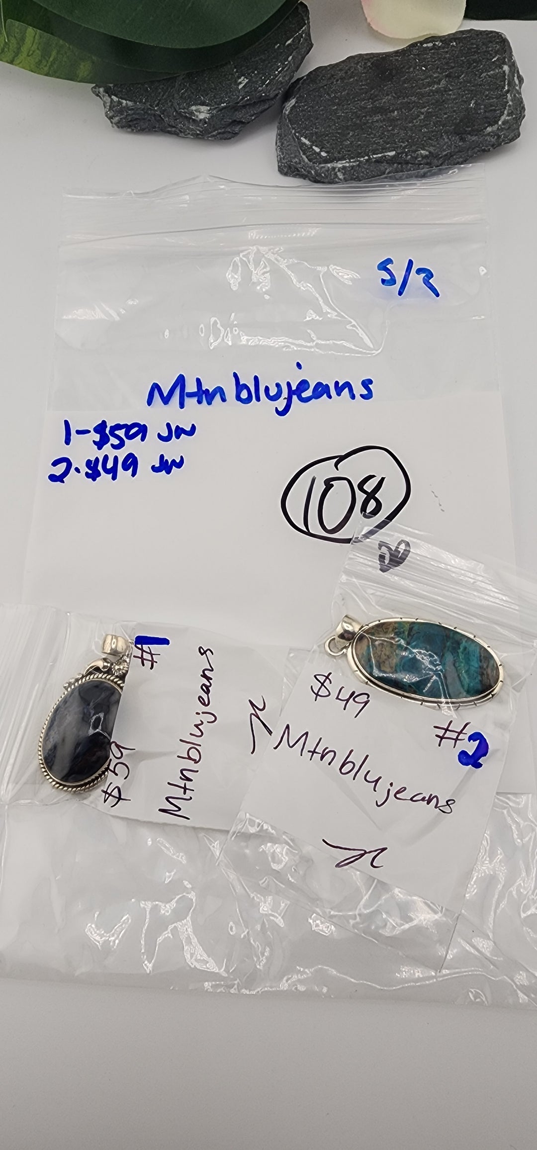 RESERVED FOR:  Mtnblujeans- 5/2/2025 tiktok Live Show -2  Sterling Silver Items