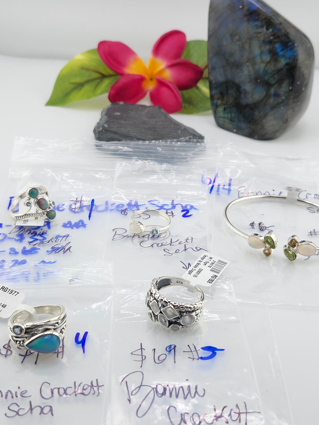 48HR - RESERVED FOR: Bonnie Crockett Scha - 6/14/2025 FL tiktok Live Show -5  Sterling Silver Items