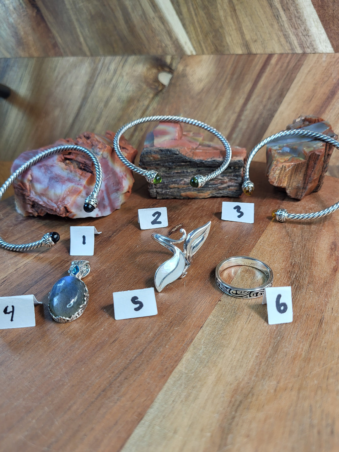 RESERVED FOR: Kristi K- 7/19/24-6 Sterling Silver Items