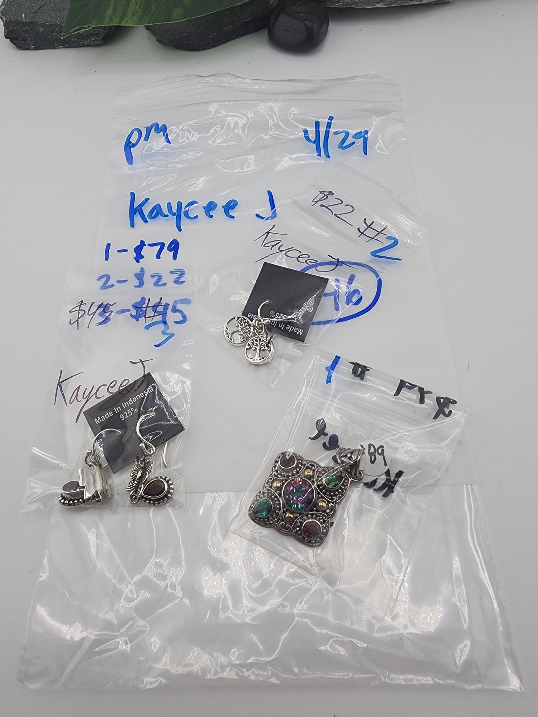 KayceeJ - 4/29/26 PM - 3 925 Sterling Silver Items