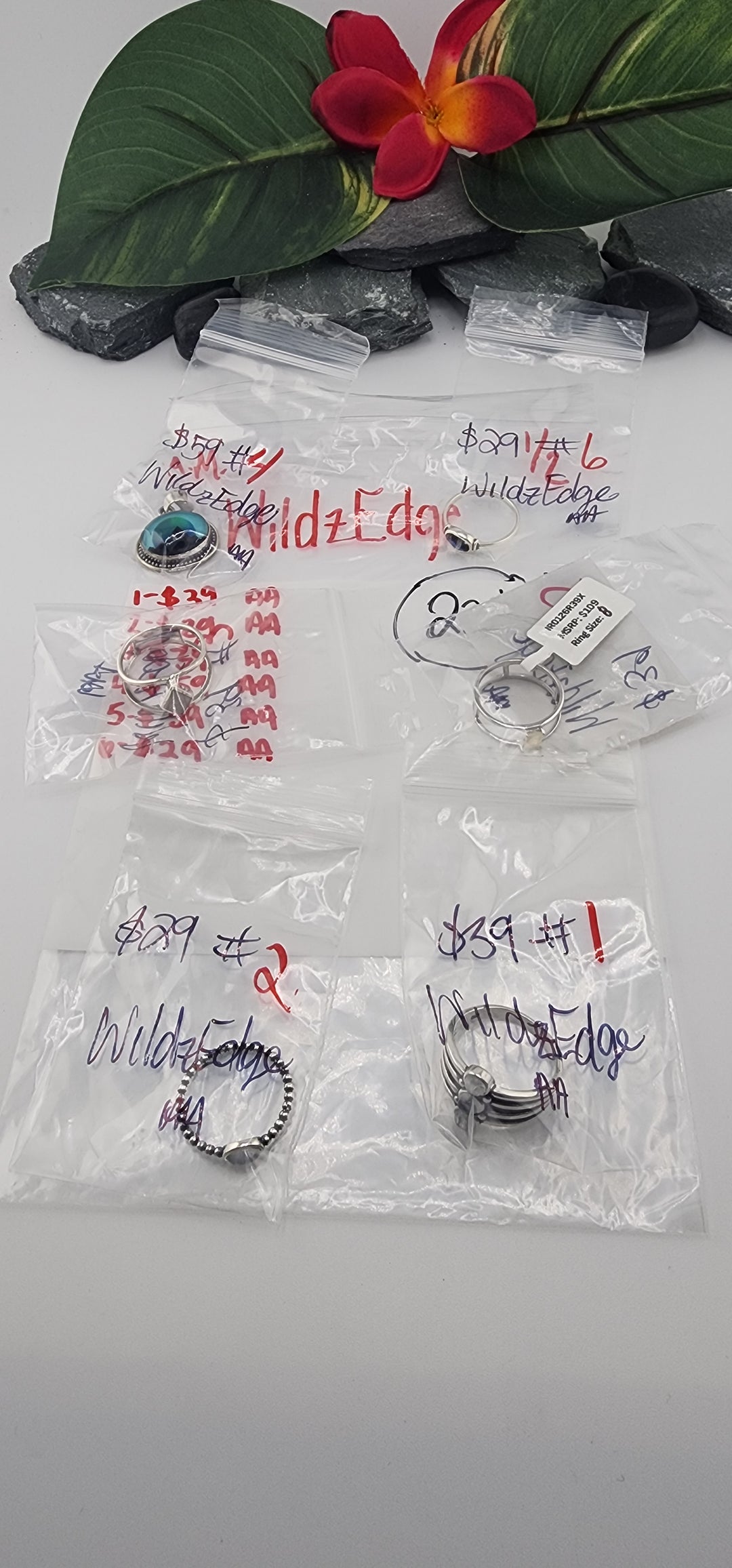 AM SHOW 48HR RESERVED FOR: WildzEdge - 1/2/2026 FL tiktok Live Show - 6 Sterling Silver Items