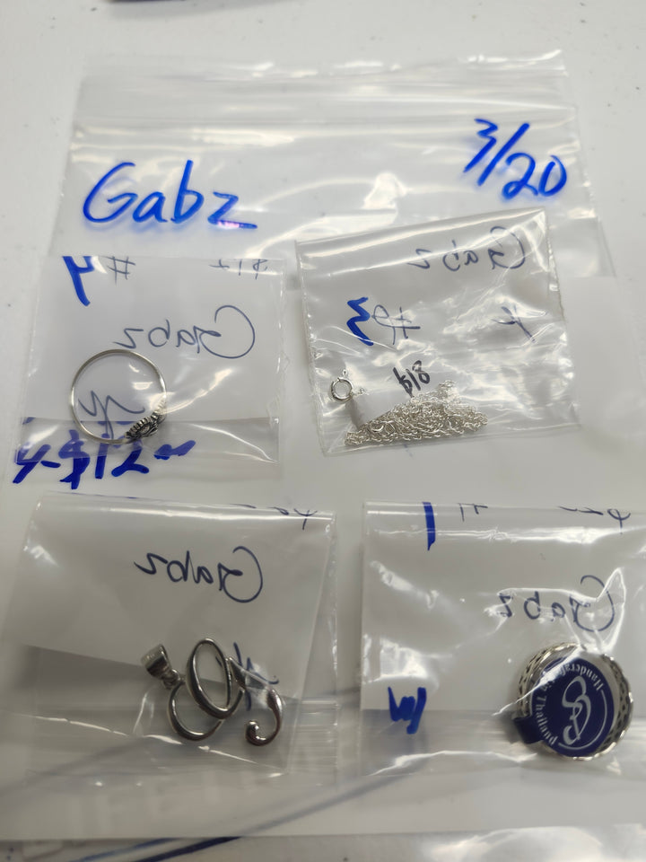 RESERVED FOR: Gabz - 3/20/2025 Live Show - 4 Sterling Silver Items