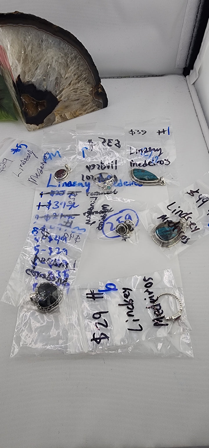 PM SHOW 48HR - RESERVED FOR: Lindsay Medeiros - 12/13/2025 tiktok Live Show - 7 Sterling Silver Items