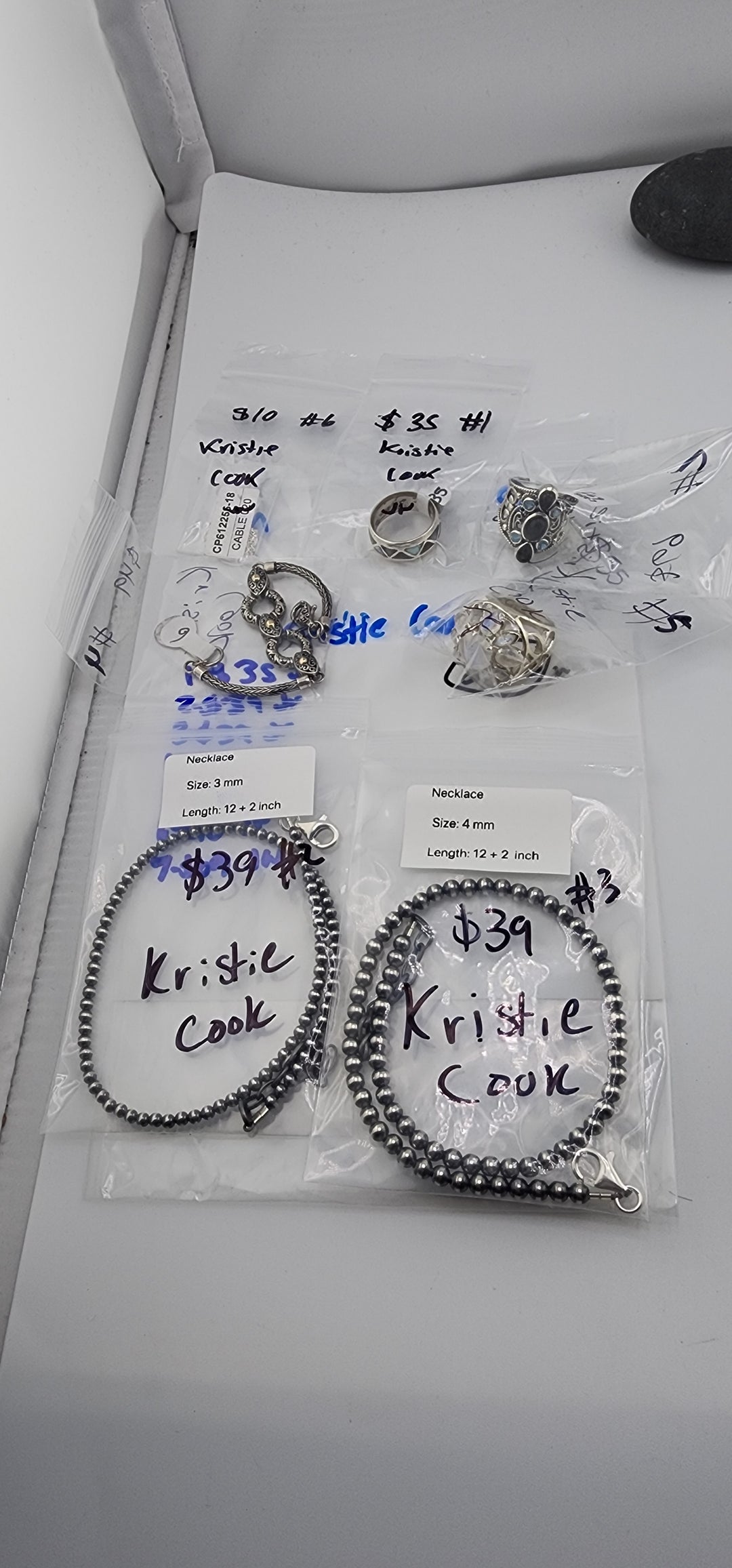 PM SHOW 48HR - RESERVED FOR:  Kristie Cook- 9/28/2025 FL tiktok Live Show -7 Sterling Silver Items
