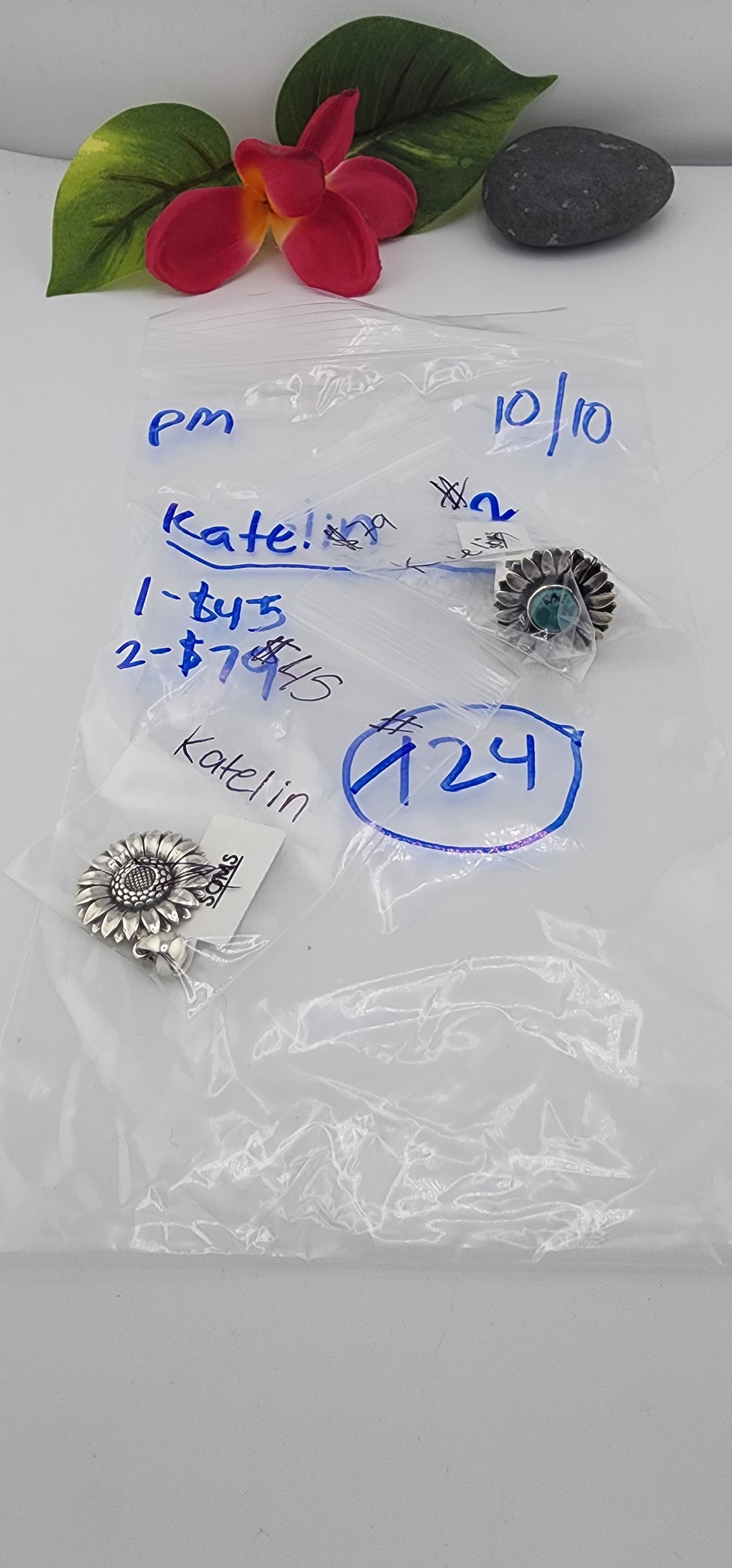 PM SHOW 48HR - RESERVED FOR: katelin - 10/10/2025 FL tiktok Live Show - 2 Sterling Silver Items