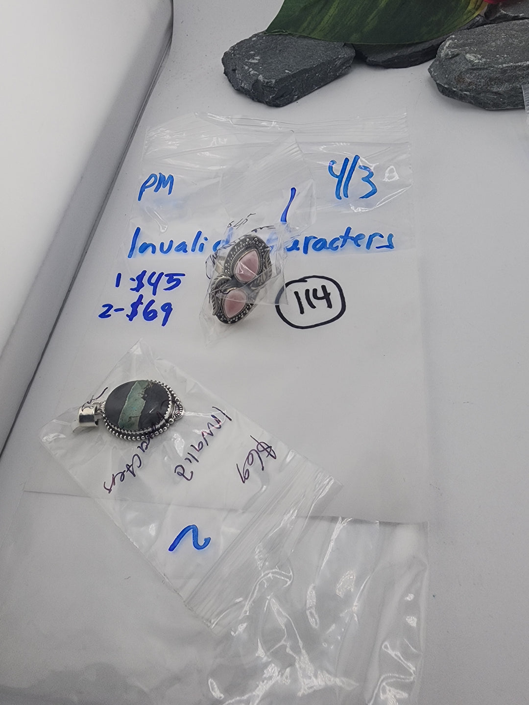 Invalid Characters - 4/3/26 - 2 925 Sterling Silver Items