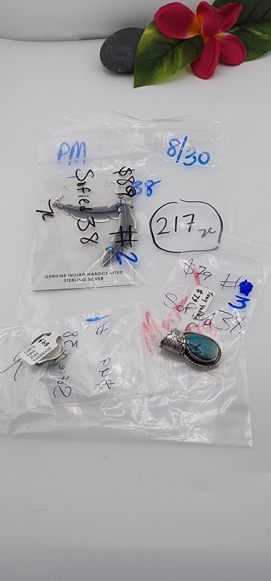 PM SHOW 48HR - RESERVED FOR: Sofied38 - 8/30/2025 FL tiktok Live Show - 3 Sterling Silver Items
