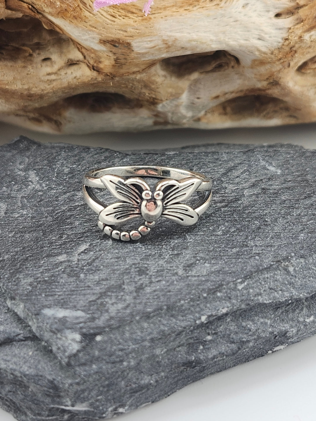 Sterling Dragonfly Ring